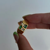 Tiled Emerald Ring (US8)