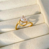 Pear Stone Ring (US8)