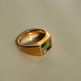 Tiled Emerald Ring (US8)